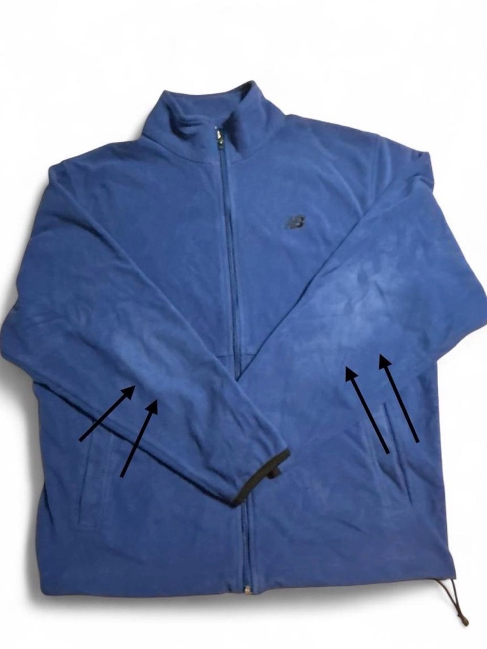 New Balance Men's Blue Full-Zip Fleece Jacket Size L